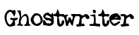 Ghost writer